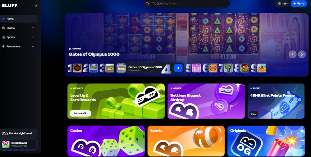 bluff casino