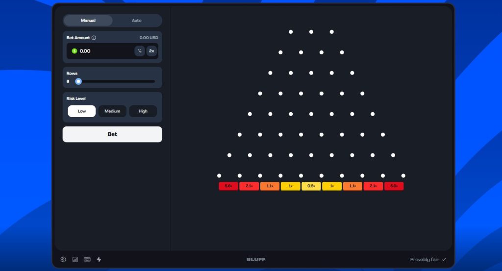 bluff plinko